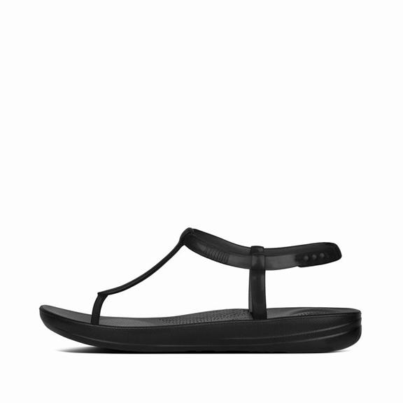 Tongs Femme Fitflop Iqushion Pearlised Noir (FIG285196)